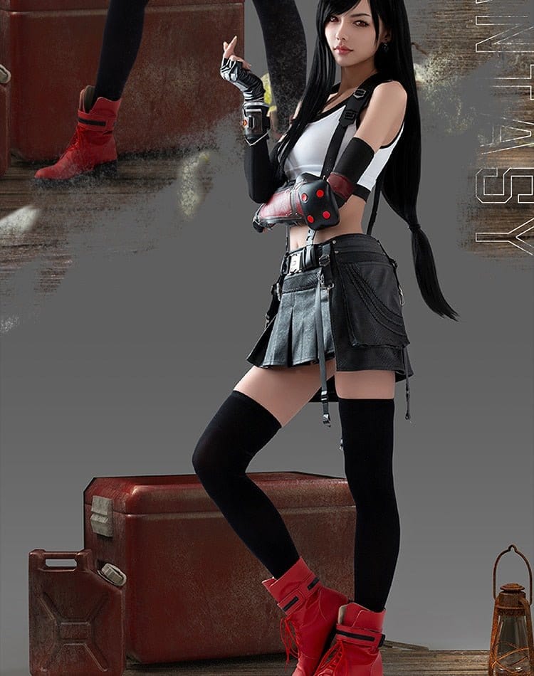 Final Fantasy VII: Advent Children Tifa Lockhart Black Cosplay Costume NOVUS ORDO MAKERS